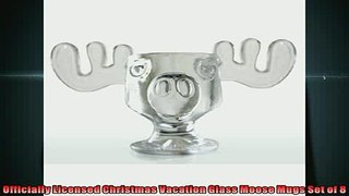 buy now  Officially Licensed Christmas Vacation Glass Moose Mugs Set of 8