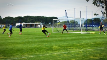 Les bleus se préparent pour le derby