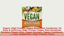 Download  Vegan High Protein Vegan Breakfast Cookbook 52 Easy  Delicious High Protein Vegan Diet Free Books