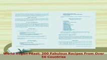 PDF  World Vegan Feast 200 Fabulous Recipes From Over 50 Countries Download Online