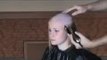 Blonde girl headshave ( bad quality )
