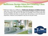 Bathroom Design Ideas for Creating Ultra Modern Bathroom