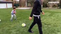 Cristiano Ronaldo se prend une panenka par son fils ! C’est fou !
