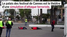 Exercice antiterroriste au Palais des festival de Cannes