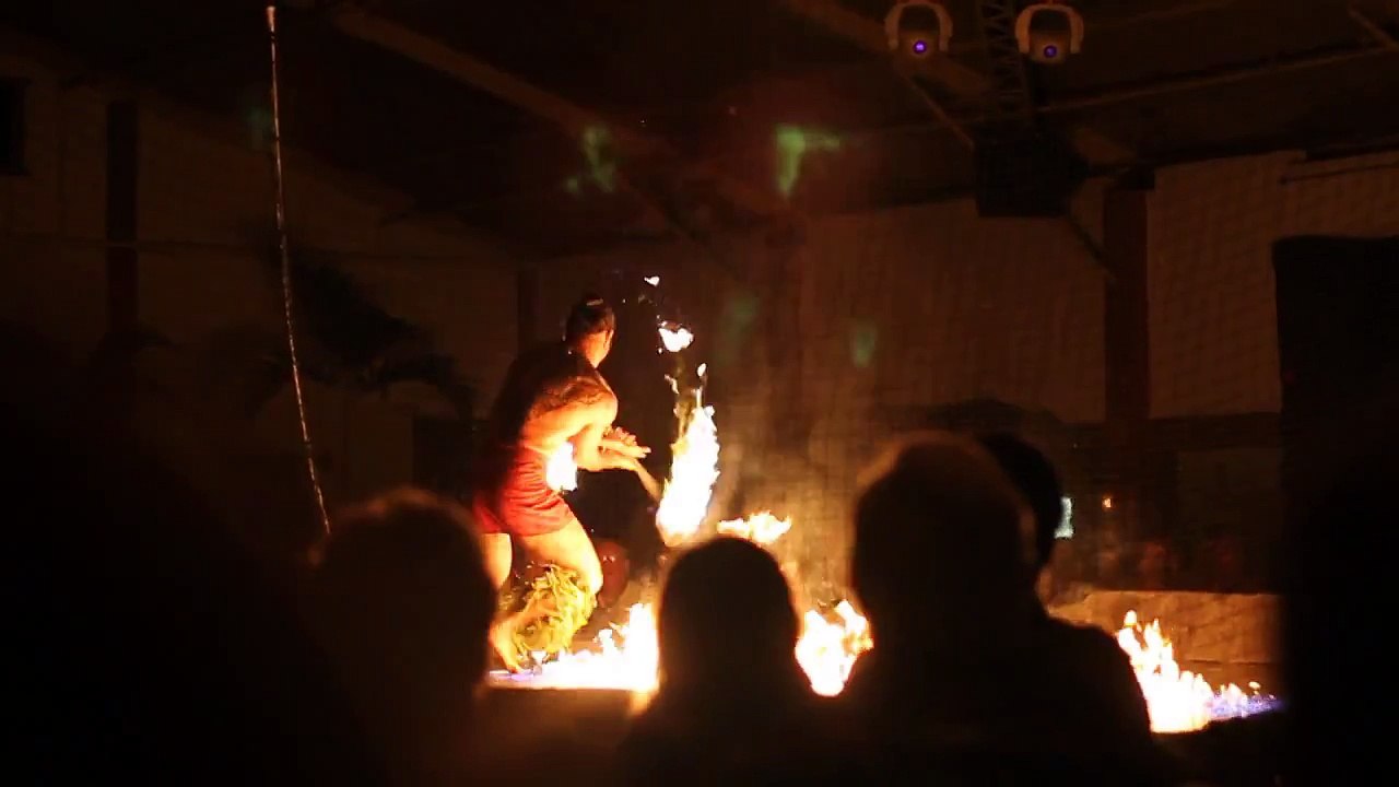 Hawaiian Luau Fire Twirling