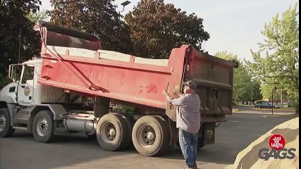 Car Buried In Sand Prank