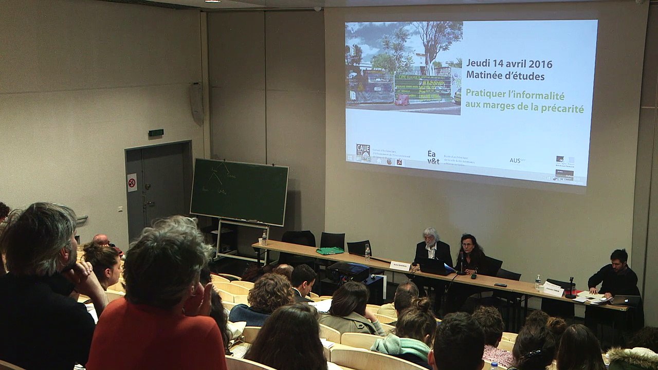 EAV&T-André Ravéreau-Pratiquer l'informalité aux marges de la précarité-14 Avril 2016
