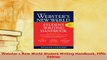 PDF  Websters New World Student Writing Handbook Fifth Edition Read Online