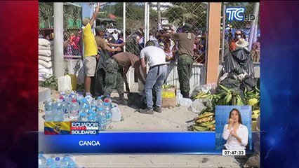 Sobrevuelo por zonas destruidas de Manabí