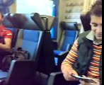 cu acordeonul in tren spre caluso cu alex si armando ivrea