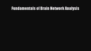 Download Fundamentals of Brain Network Analysis PDF Online