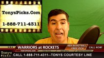 Houston Rockets vs. Golden St Warriors Free Pick Prediction Game 3 NBA Pro Basketball Odds Preview 4-21-2016