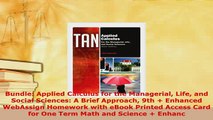 Download  Bundle Applied Calculus for the Managerial Life and Social Sciences A Brief Approach 9th Free Books