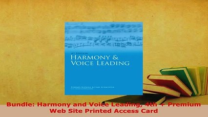 PDF  Bundle Harmony and Voice Leading 4th  Premium Web Site Printed Access Card Free Books