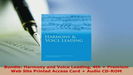 PDF  Bundle Harmony and Voice Leading 4th  Premium Web Site Printed Access Card  Audio Free Books