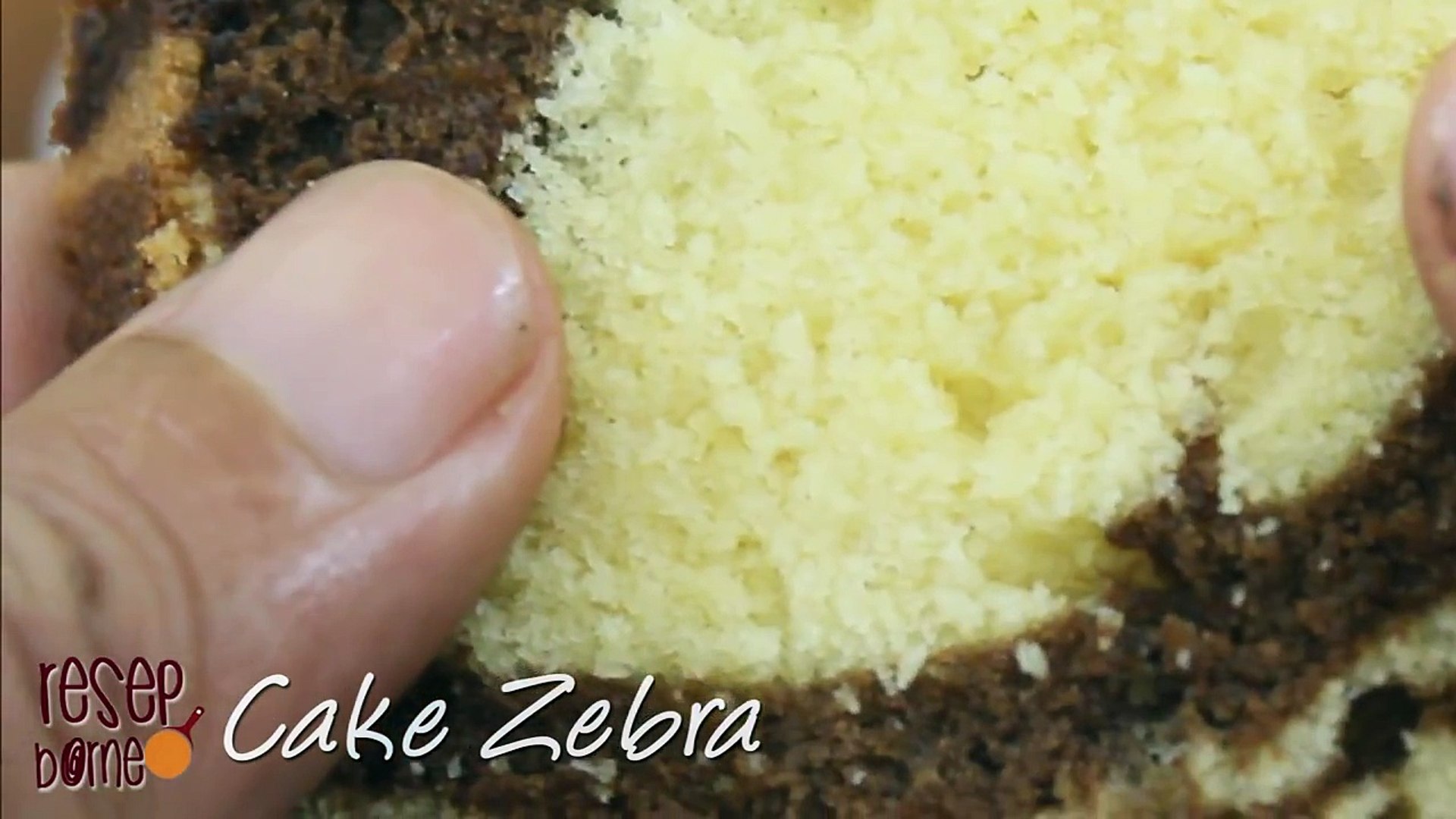 ⁣Resep | Cara Membuat Cake Motif Zebra  Baked Cake Zebra