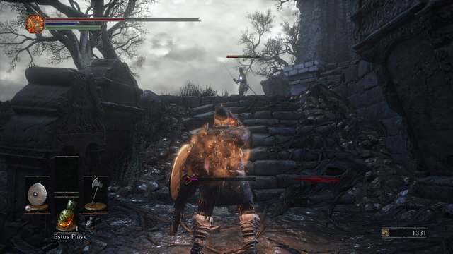 Dark Souls III - Firelink Shrine: Dark Phantom Sword Master Fight, Uchigatana, Master Attire, Gloves