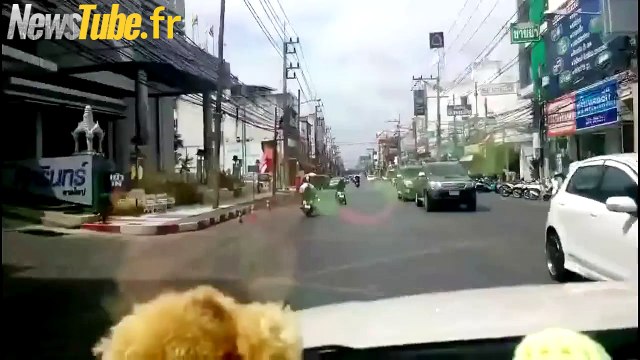 Man falls asleep while riding his bike
