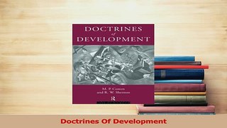PDF  Doctrines Of Development Read Online