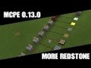 MCPE 0.13.0?? More Redstone Features Update