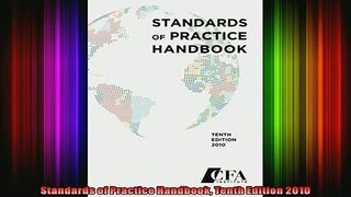 READ Ebooks FREE  Standards of Practice Handbook Tenth Edition 2010 Full EBook