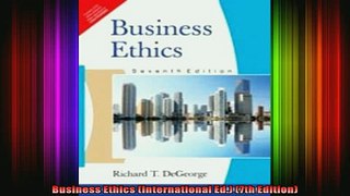 READ Ebooks FREE  Business Ethics International Ed 7th Edition Full Free