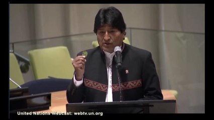 Morales defiende la hoja de coca ante la ONU