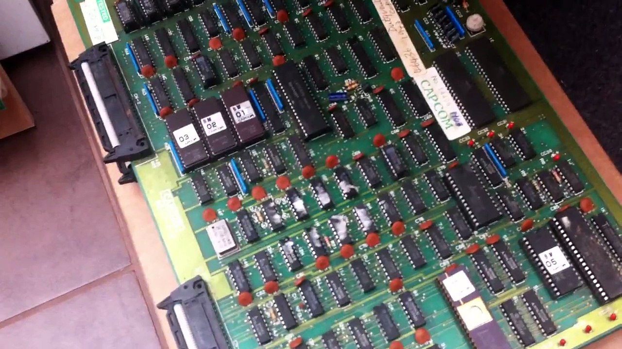 Capcom 1943 PCB sprites problem