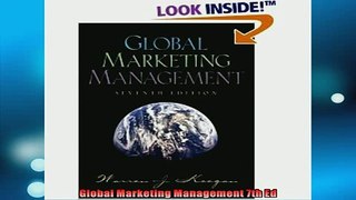 READ book  Global Marketing Management 7th Ed  FREE BOOOK ONLINE