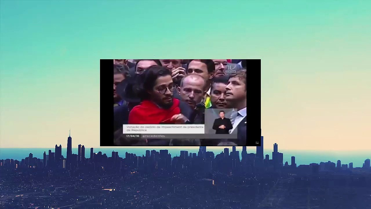 O voto de Jean Wyllys, ele se revolta 'canalhas!' impeachment 17 04 16