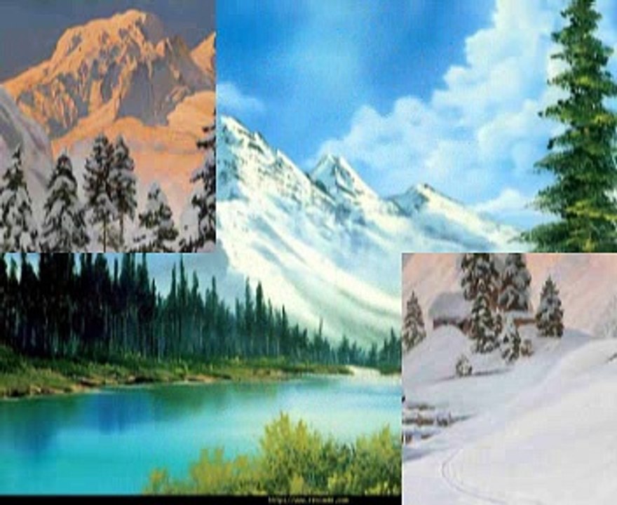 Erzurum Dağları Kar İle Boran