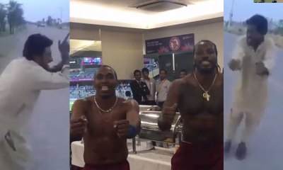 Amazing Video of Pakistani Bravo dancing on "Champions Song"