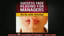 Downlaod Full PDF Free  Success Face Reading for Managers  heres how Free Online