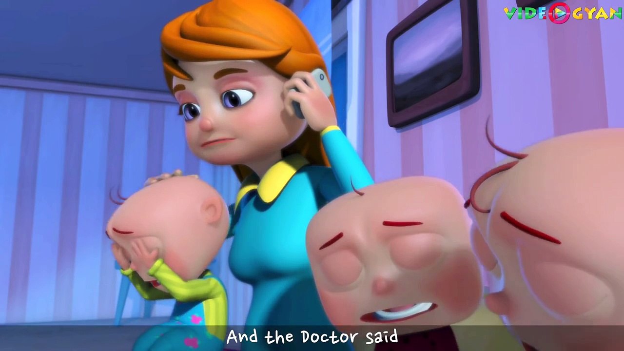 Five Little Babies Jumping On The Bed | 3d Rhymes | Nursery Rhymes For Babies