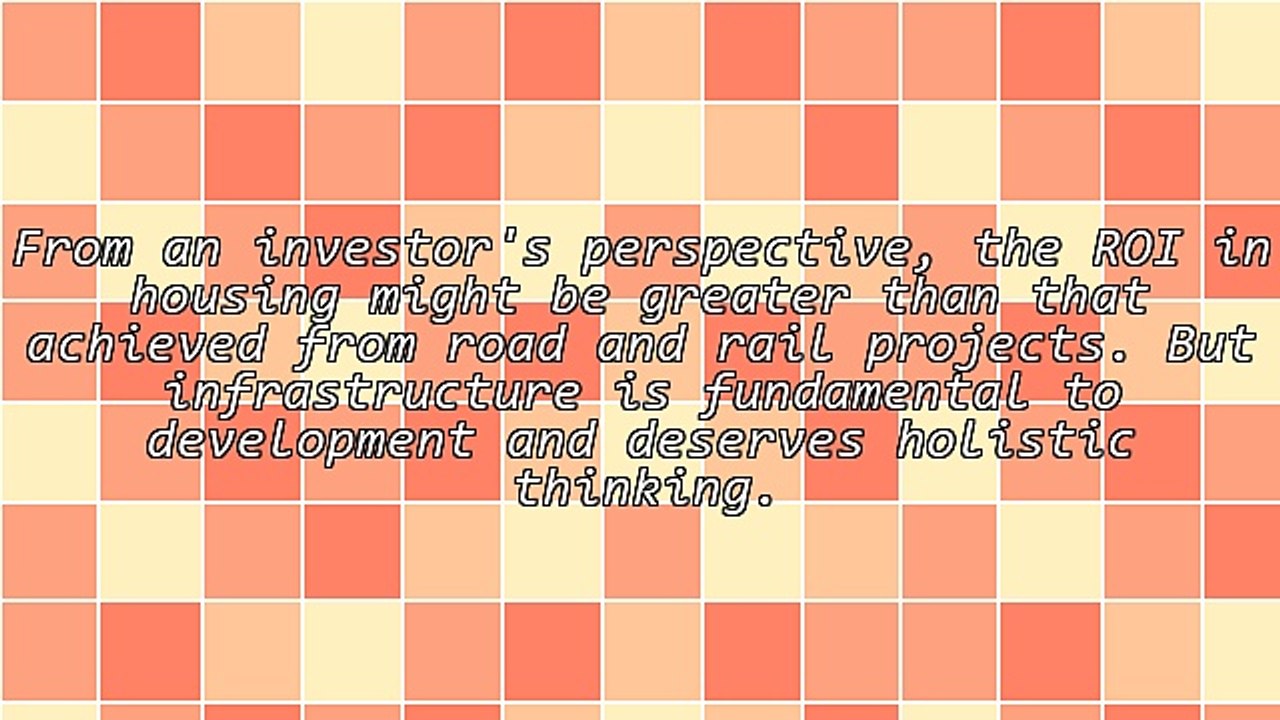 The Differences Between Investing in Housing and Mass Infrastructure