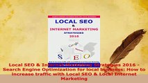 PDF  Local SEO  Internet Marketing Strategies 2016  Search Engine Optimization for local Read Full Ebook
