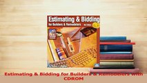 PDF  Estimating  Bidding for Builders  Remodelers with CDROM Read Full Ebook