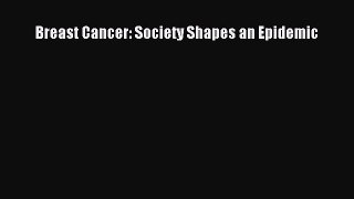 Read Breast Cancer: Society Shapes an Epidemic Ebook Free