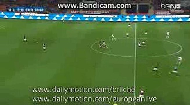 Carpi 1st BIG Chance - Milan 0 - 0 Carpi - 21.04.2016