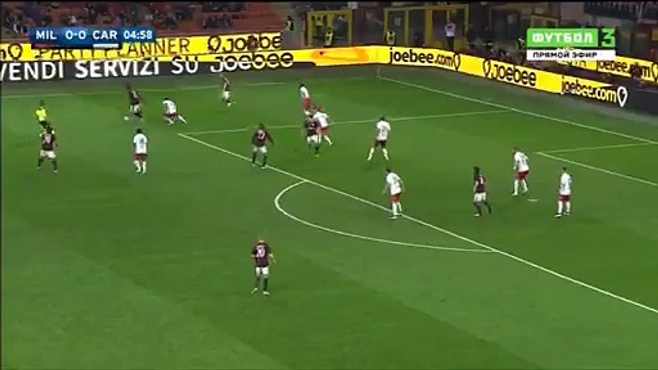 Kevin-Prince Boateng SUPER Shot - AC Milan 0 - 0 Carpi 21.04.2016