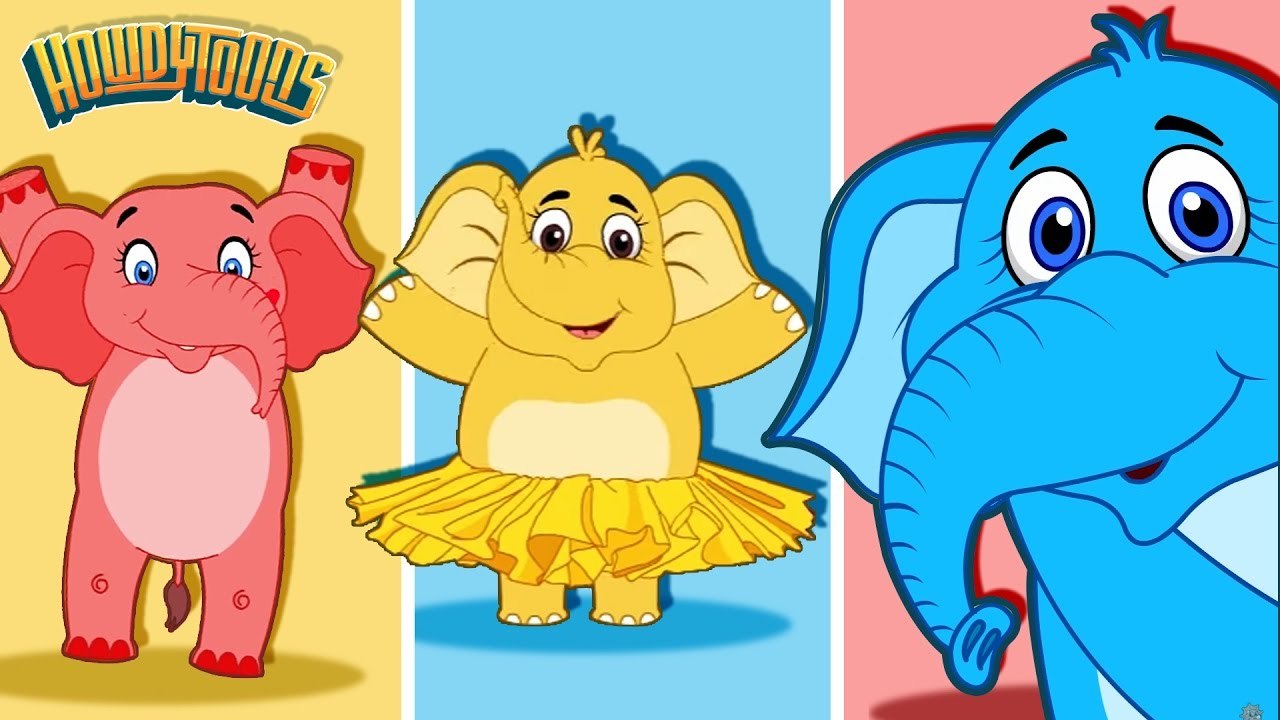 Elephants Have Wrinkles by Rock'n'Rainbow - Music for Kids by Howdytoons