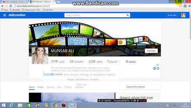 How to Check Account Settings On DailyMotion Channel
