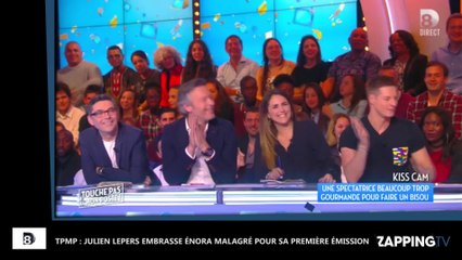 TPMP : Julien Lepers embrasse Enora Malagré pour sa première émission