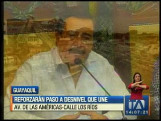 Reforzarán paso a desnivel de la Avenida de las Américas en Guayaquil