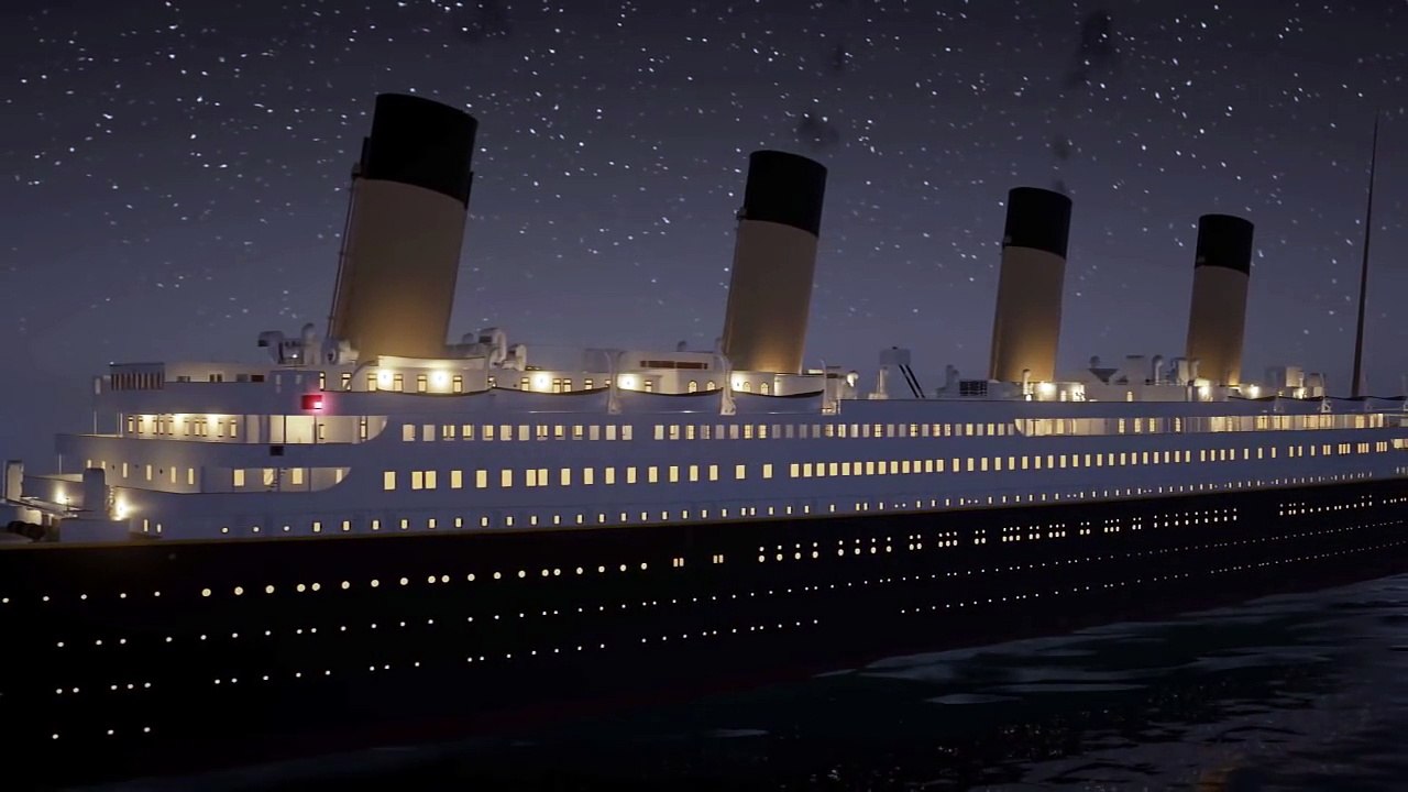 Titanic Sinks In Real Time 2 Hours 40 Minutes Video Dailymotion - roblox titanic iceberg collision