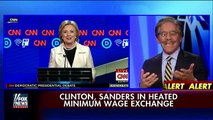 Sparks fly between Clinton and Sanders over minimum wage