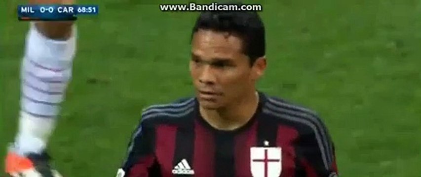 Carlos Bacca Incredible MISS - Milan vs. Carpi 21/04/2016