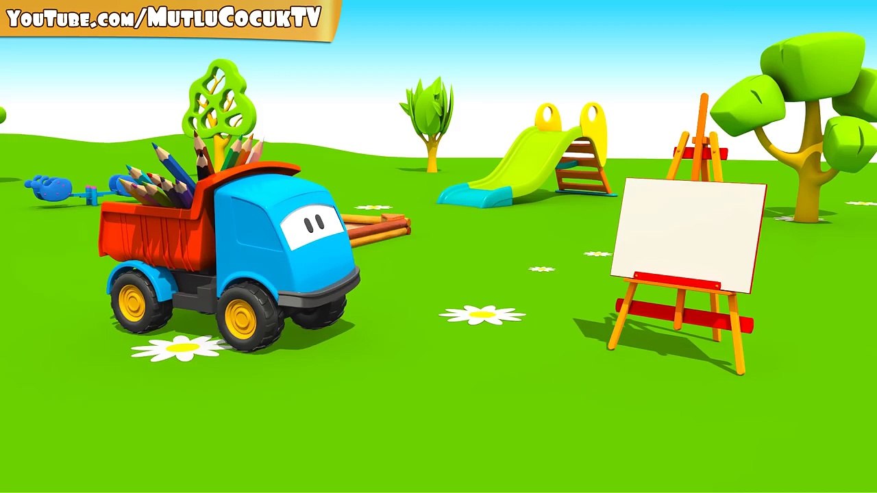 Meraklı kamyon Leo ve kaydırak - Renkleri öğreniyoruz - Türkçe izle