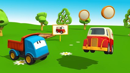 Meraklı kamyon Leo ve ambulans - eğlenceli çizgi film