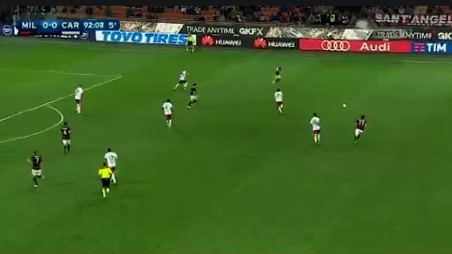 Gianluigi Donnarumma Super Save - AC Milan 0-0 Carpi - 21.04.2016